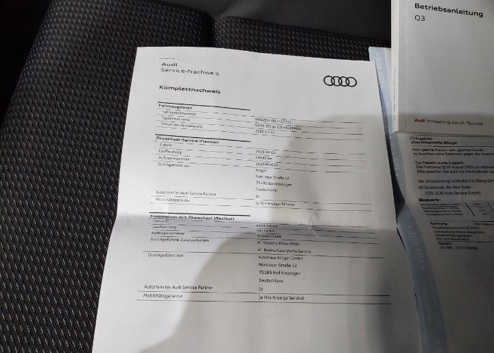 Audi Q3 35 TDI Sportback quattro S line Manual Diesel
(150cv) km 60494